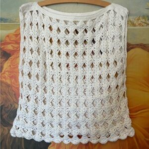 Vintage hand crochet tank top